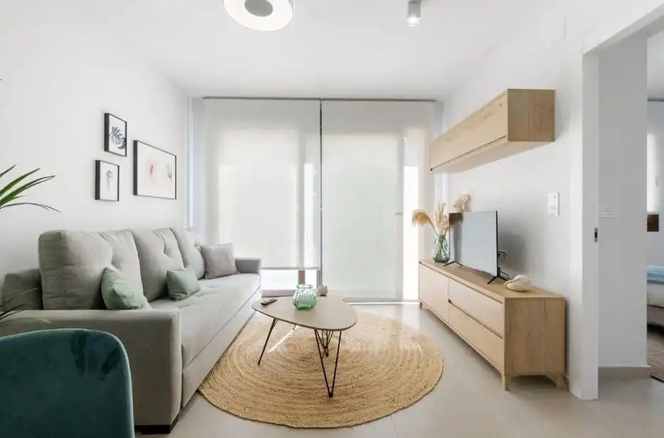 Sala de estar de Apartamento en venta en San Pedro del Pinatar con Aire acondicionado, Calefacción y Jardín privado
