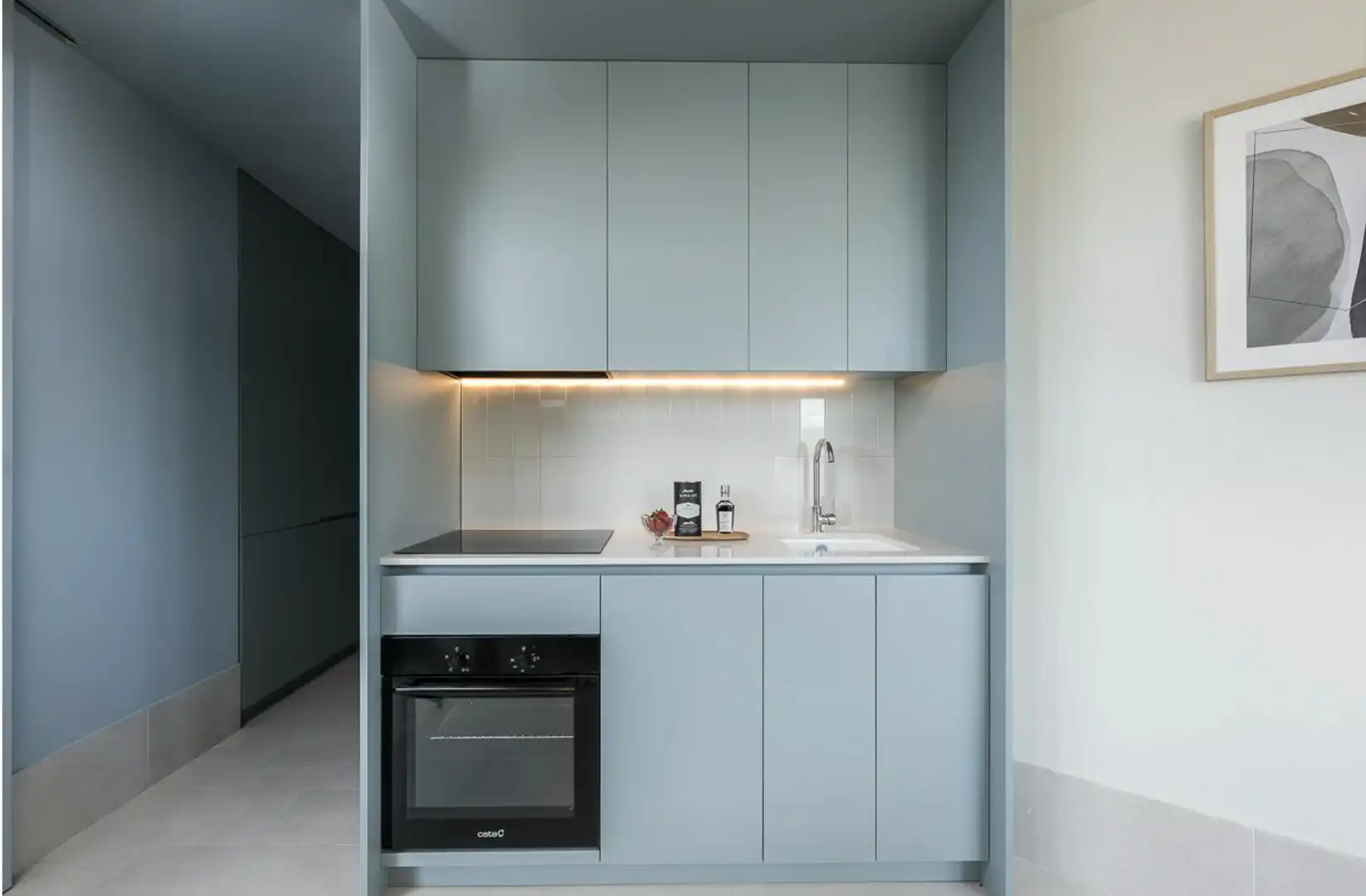 Kitchen of Flat for rent in Madrid  with Private garden, Furnished and Washing machine