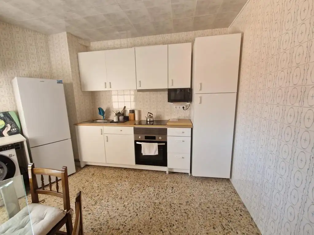 Cocina de Piso en venta en Boiro con Parquet, Trastero y Amueblado