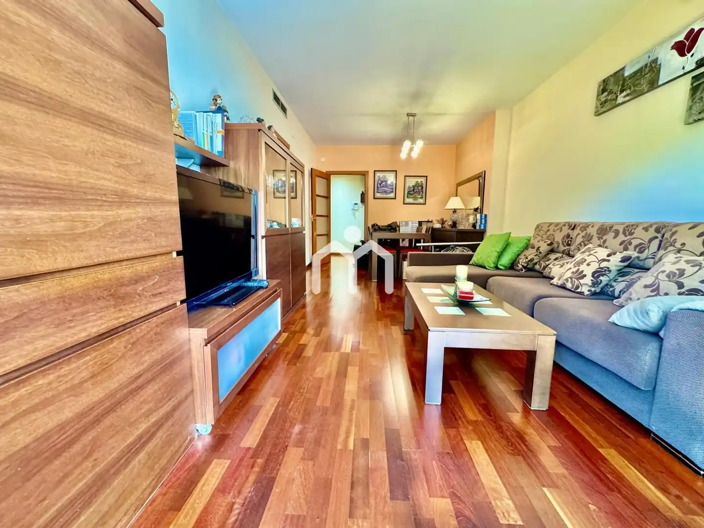 Wohnzimmer von Wohnung zum Verkauf in Montgat mit Klimaanlage, Heizung und Parkett