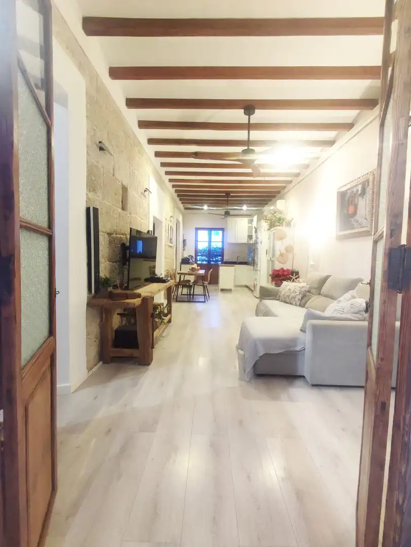 Sala d'estar de Casa adosada en venda en Jávea / Xàbia amb Aire condicionat, Calefacció i Terrassa