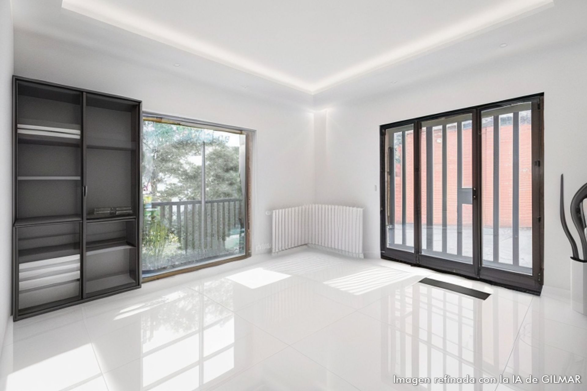 Sala d'estar de Casa adosada en venda en  Madrid Capital amb Aire condicionat, Calefacció i Jardí privat