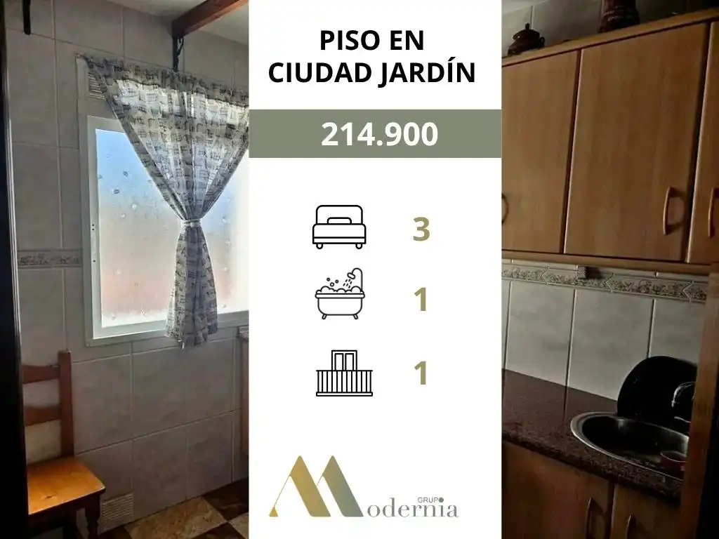 Pis amb terrassa en venda a Ciudad Jardín