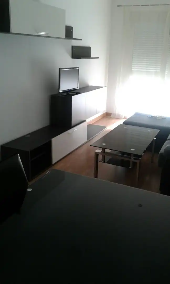 Living room of Flat for rent in Badajoz  with Parquet flooring, Furnished and Oven
