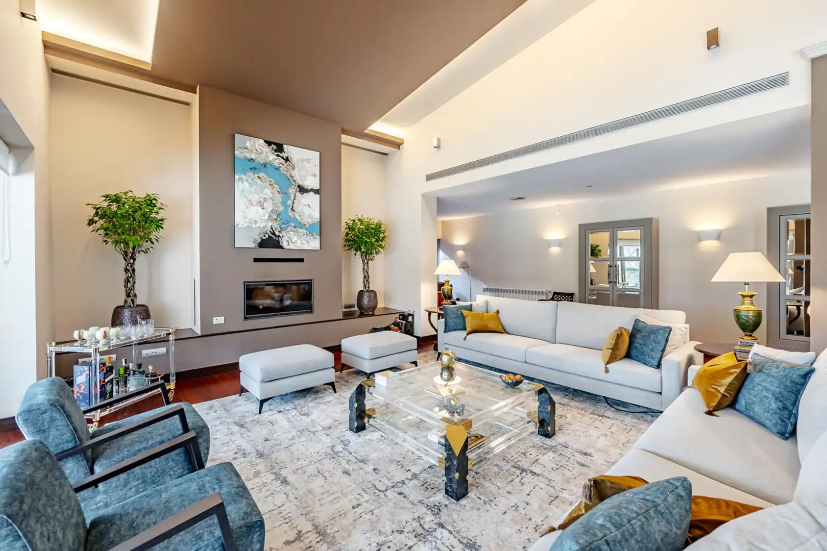 Living room of Houses for sale in Boadilla del Monte  with Air Conditioner, Heating and Private garden
