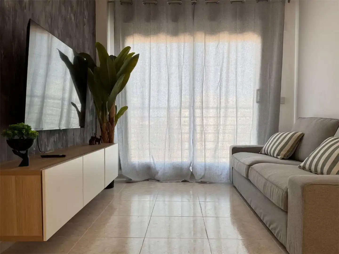 Sala de estar de Piso en venta en La Ràpita con Aire acondicionado, Piscina y Balcón