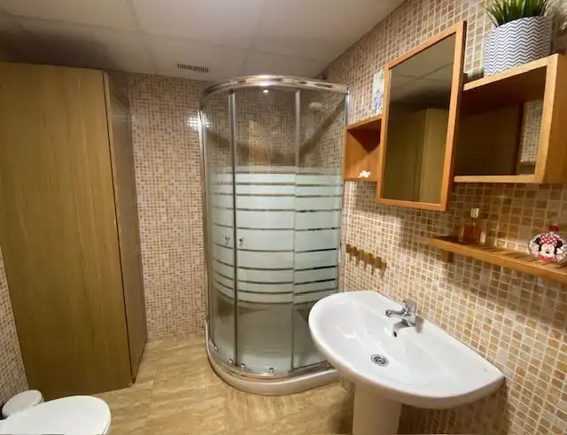 Baño de Casa o chalet en venta en Mazarrón con Aire acondicionado, Calefacción y Jardín privado