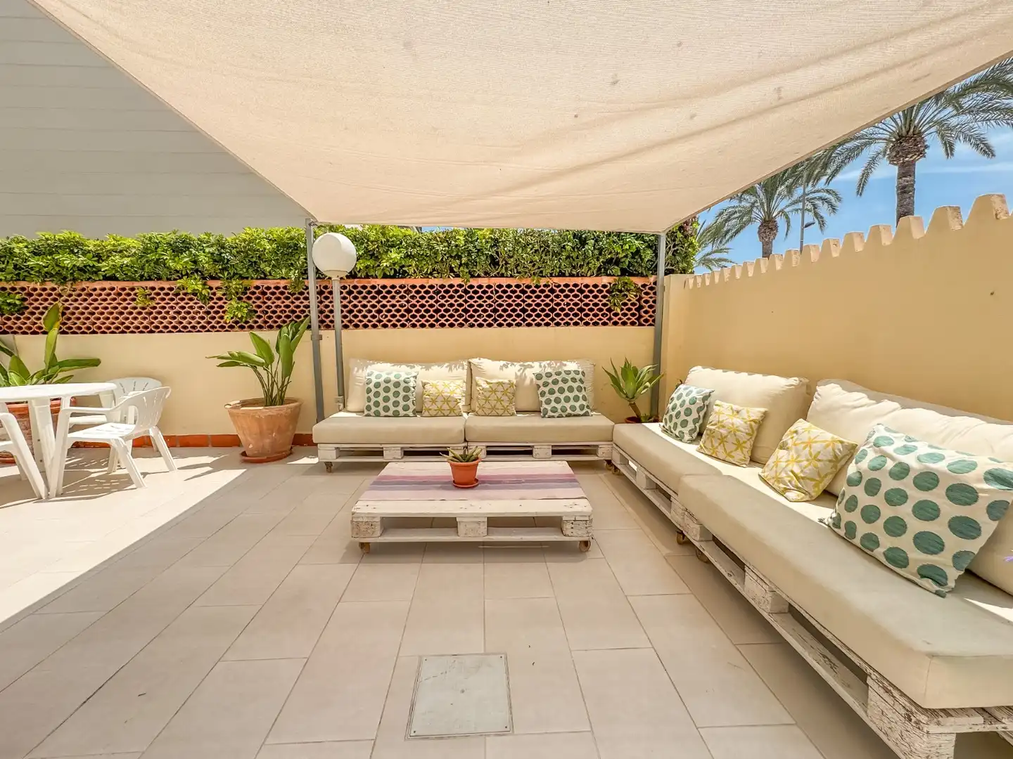 Terrace of Duplexes for rent in Santa Pola  with Air Conditioner, Private garden and Terrace