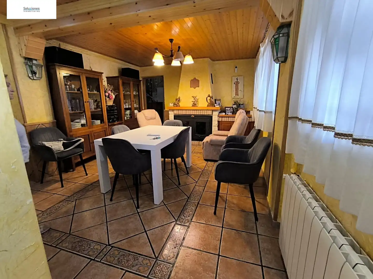 Dining room of Houses for sale in Albacete  with Air Conditioner, Heating and Private garden