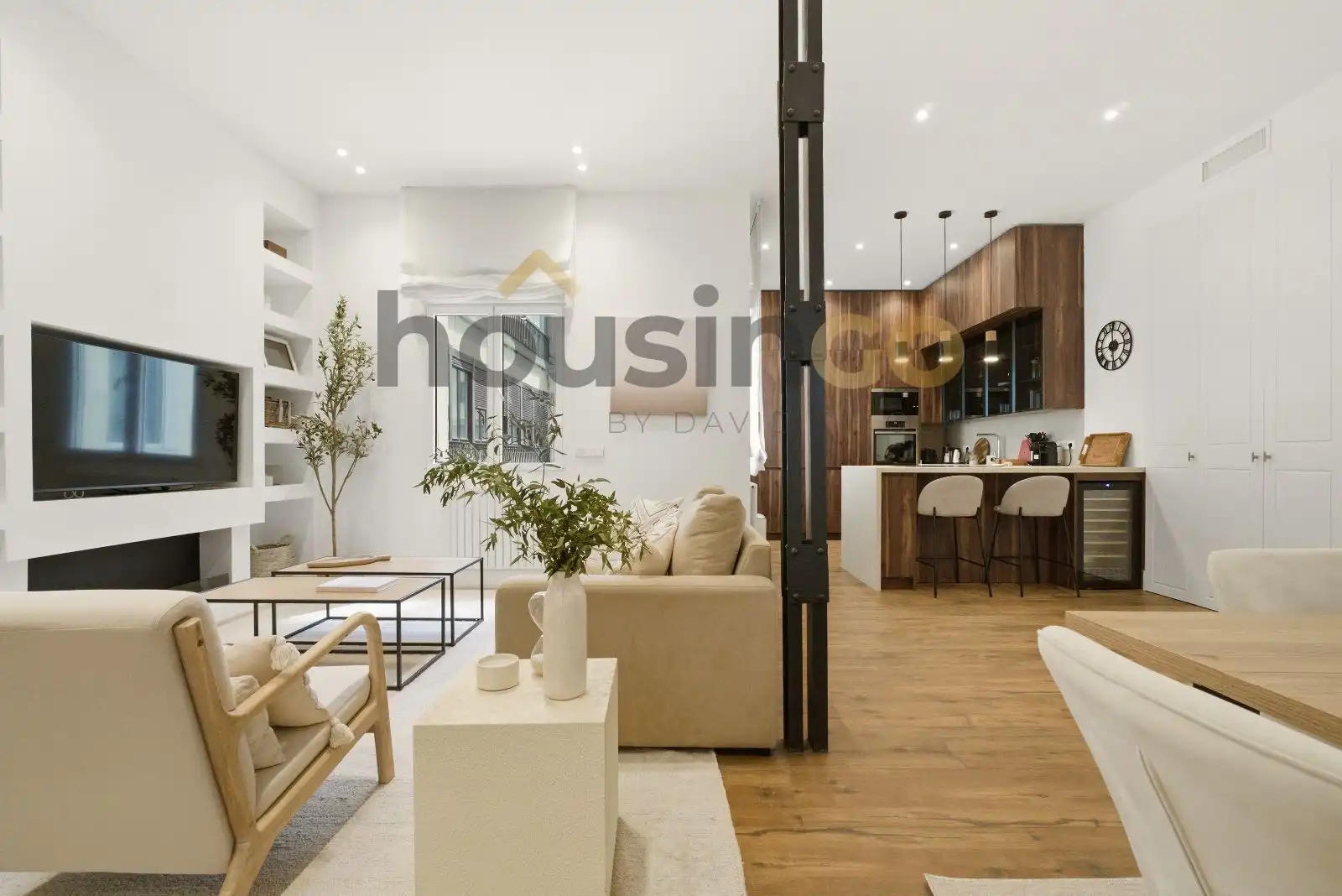 Wohnzimmer von Wohnung zum Verkauf in  Madrid Capital mit Klimaanlage, Heizung und Parkett