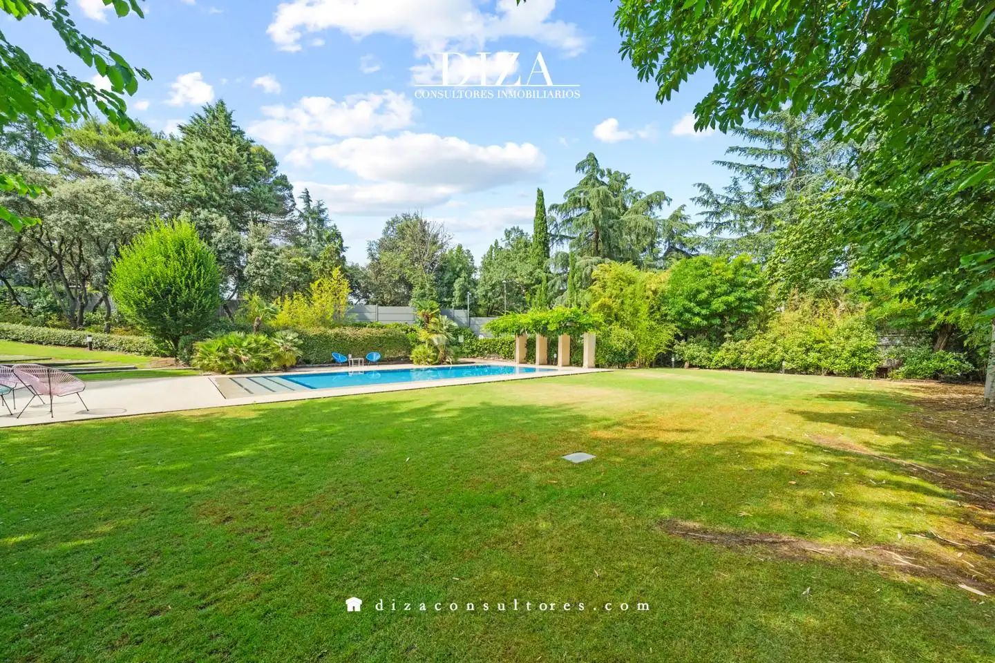 Garden of Houses for rent in Madrid  with Air Conditioner, Heating and Private garden