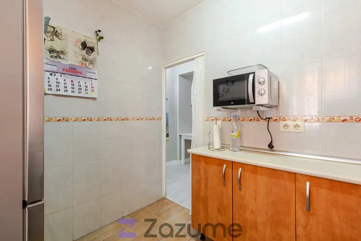 Cocina de Piso de alquiler en Alcalá de Henares con Aire acondicionado, Parquet y Terraza