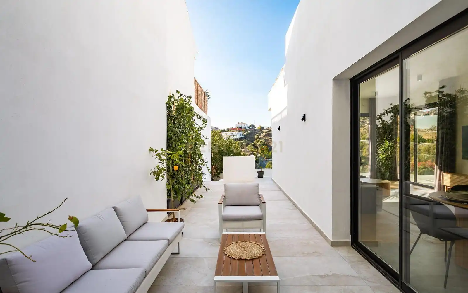 Terraza de Casa o chalet en venta en Benahavís con Aire acondicionado, Trastero y Piscina