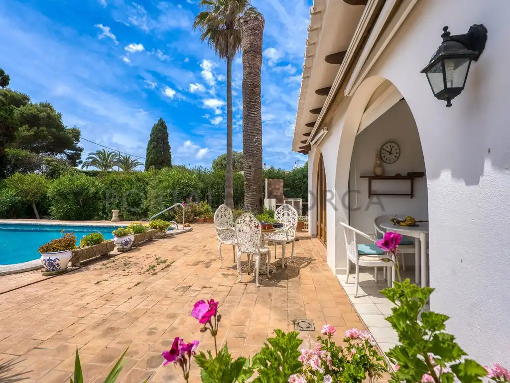 Garden of Houses for sale in Es Castell  with Private garden, Terrace and Swimming Pool