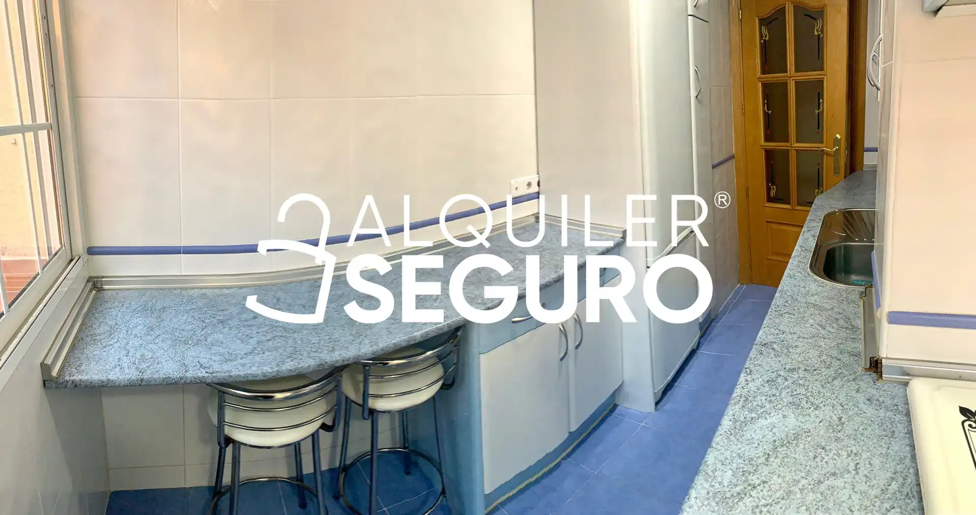 Cuina de Pis de lloguer en Coslada amb Aire condicionat i Calefacció