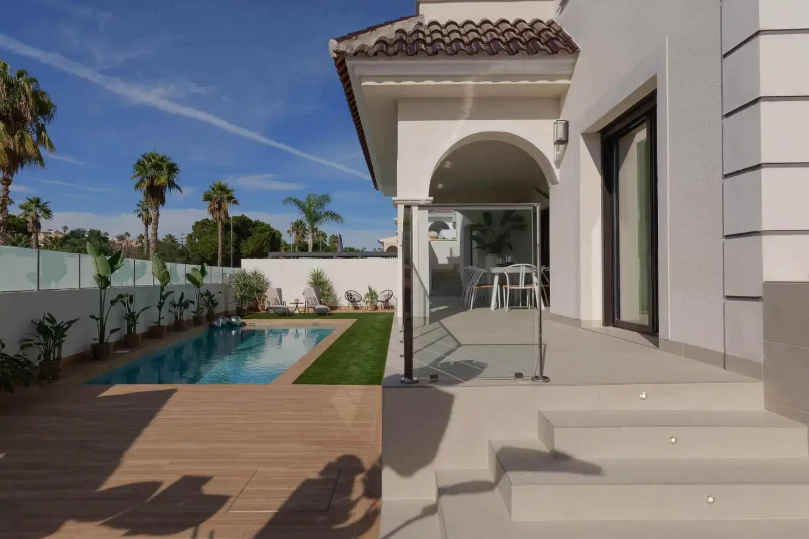 Terraza de Casa o chalet en venta en Rojales con Jardín privado, Terraza y Piscina