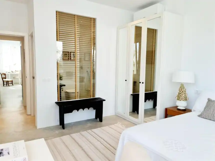 Habitación de Casa adosada de alquiler en Ojén con Aire acondicionado, Jardín privado y Terraza