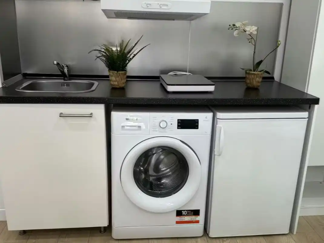 Kitchen of Flat for rent in Madrid  with Air Conditioner, Heating and Furnished