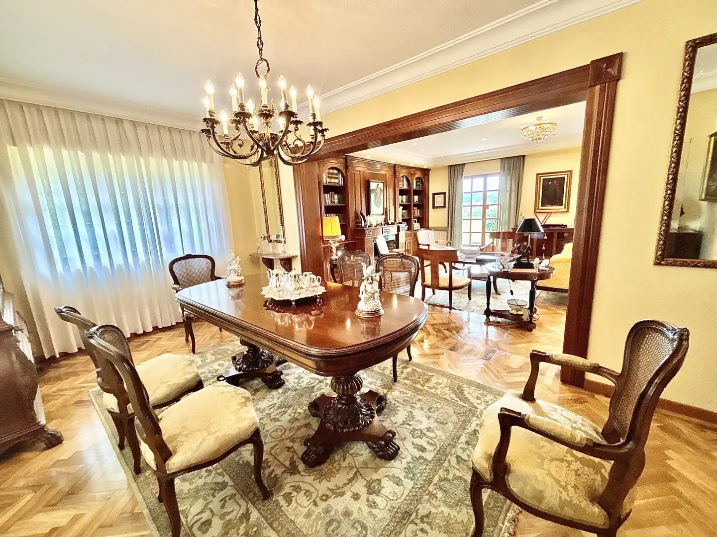 Dining room of Houses for sale in Sariego  with Heating, Private garden and Parquet flooring