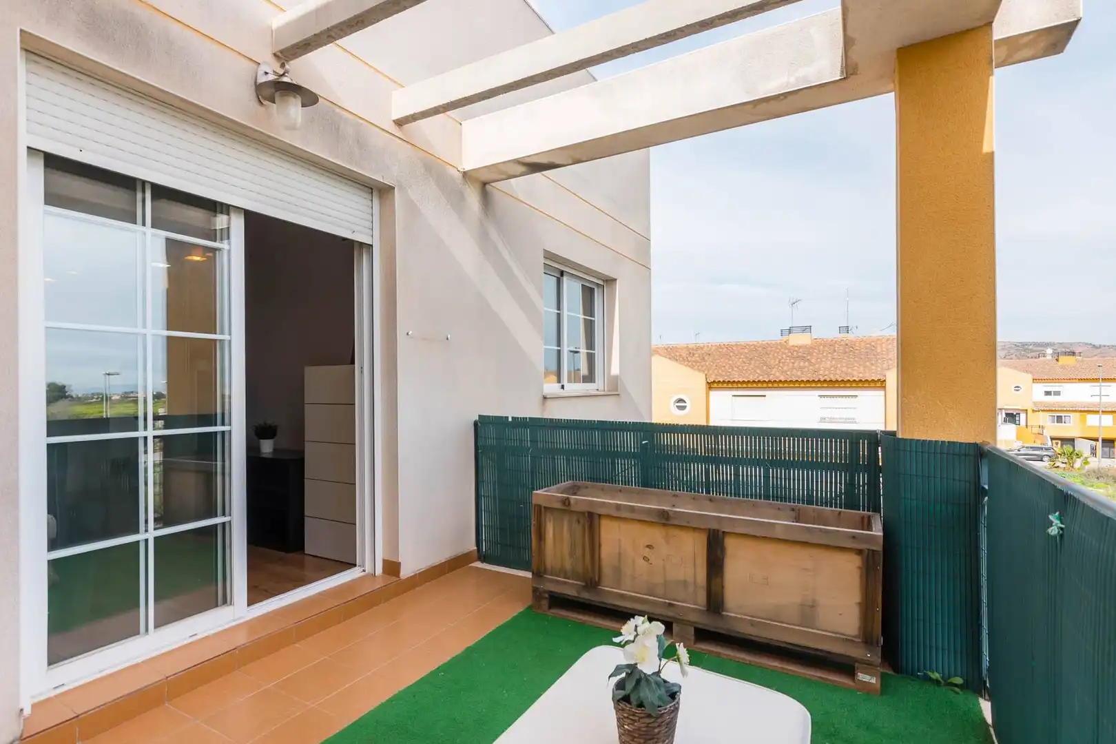 Balcony of Flat for sale in Librilla  with Air Conditioner, Terrace and Storage room