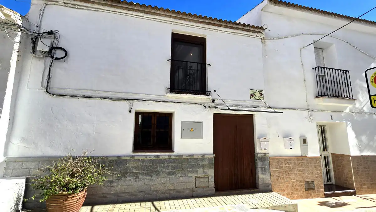 Exterior view of Detached homes for sale in Almáchar  with Air Conditioner, Terrace and Furnished