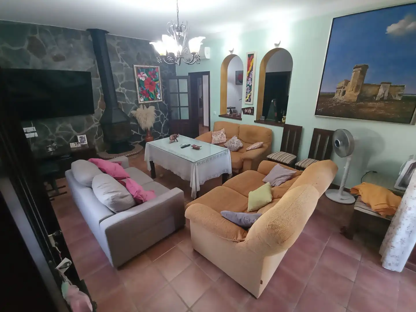 Sala d'estar de Casa o xalet en venda en Chipiona