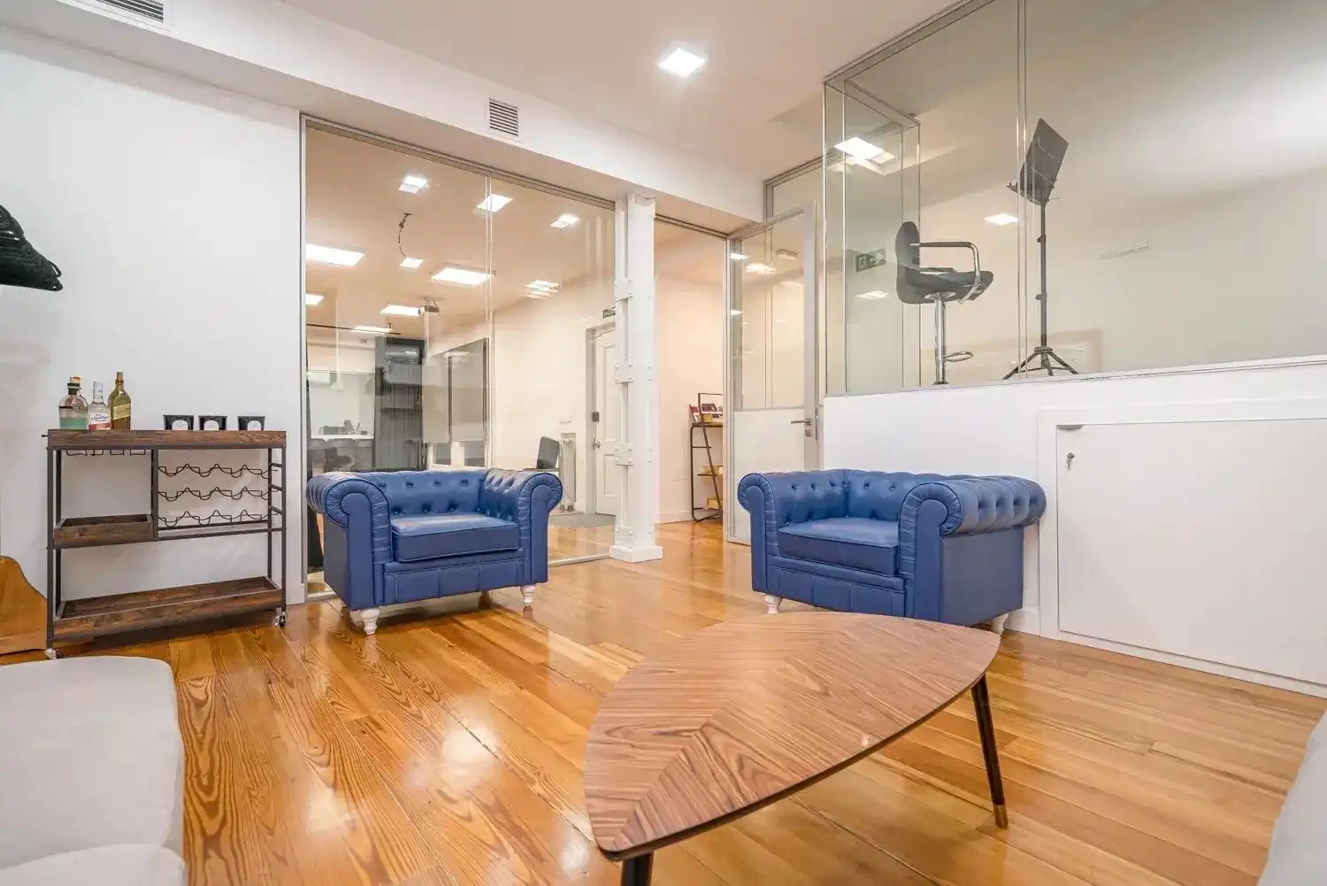 Wohnzimmer von Geschaftsraum zur Miete in Madrid mit Klimaanlage