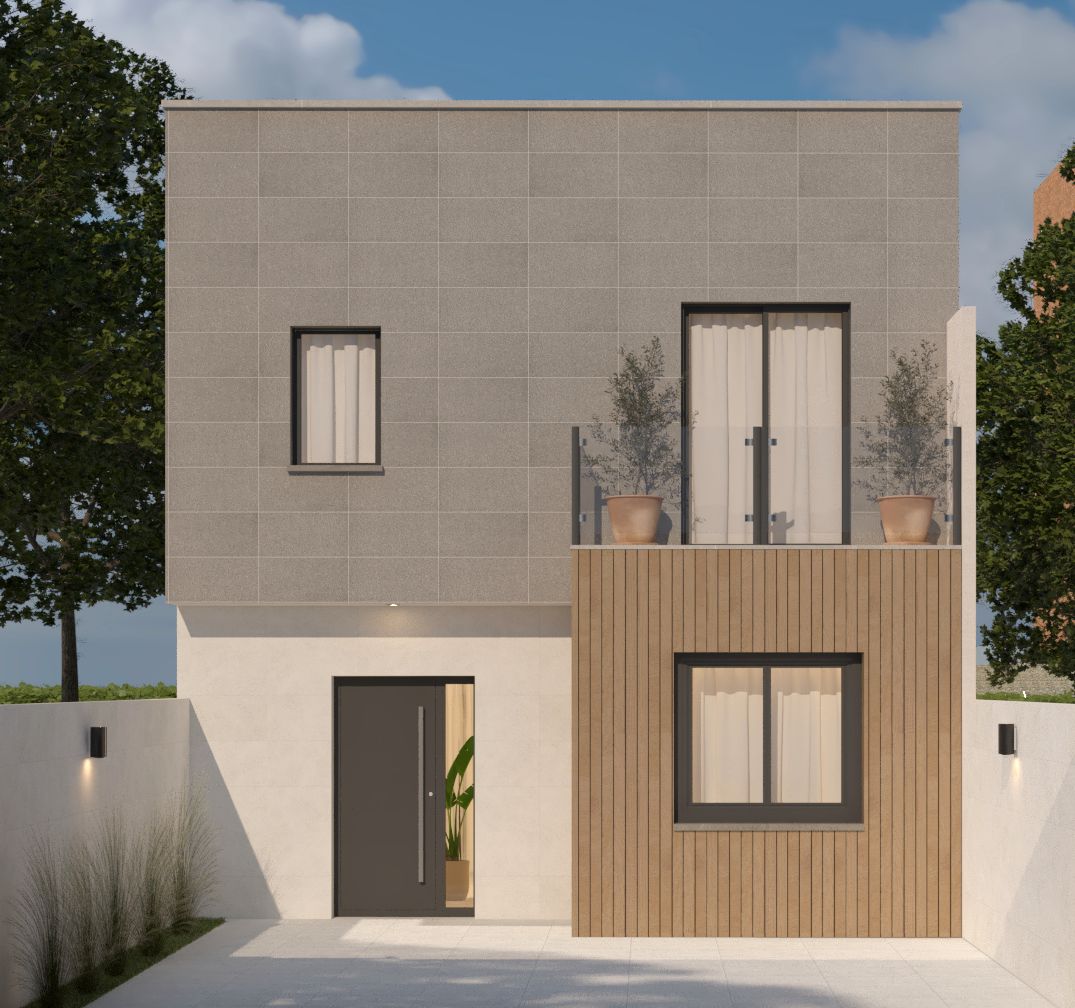 Exterior view of Single-family semi-detached for sale in Leganés