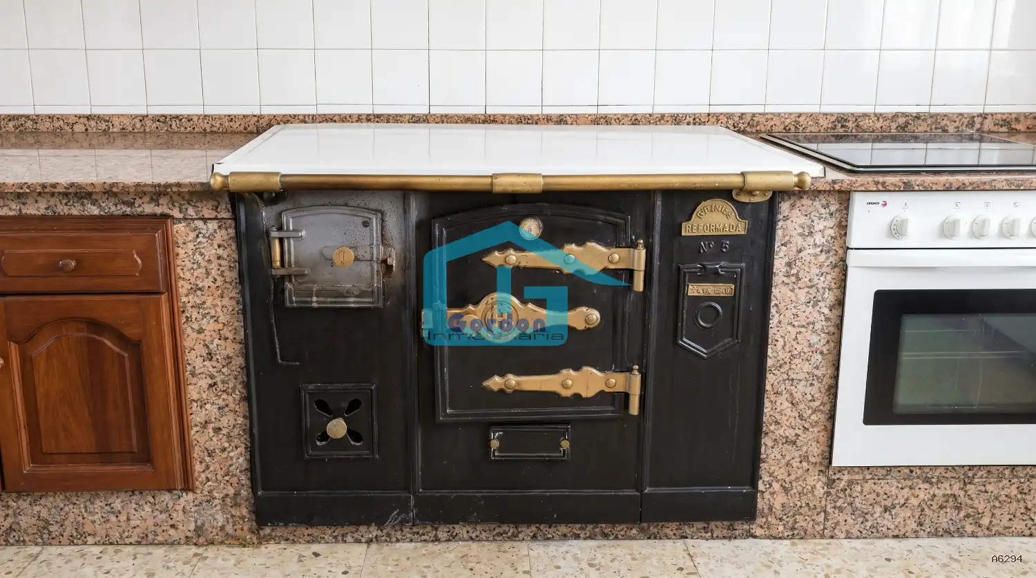 Cocina de Finca rústica en venta en Meaño con Parquet, Terraza y Trastero