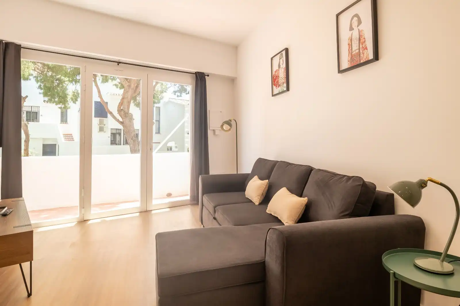 Living room of Apartments for sale in Mijas  with Air Conditioner, Terrace and Furnished