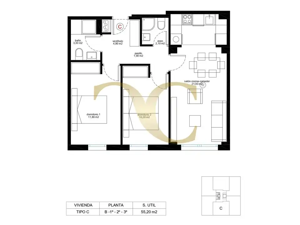 Flat with lift for sale in Soto del Barco, imagen 11