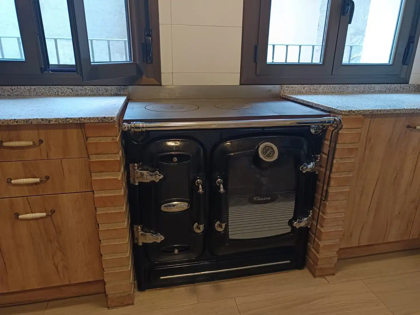 Cocina de Finca rústica en venta en Colungo con Calefacción, Terraza y Trastero