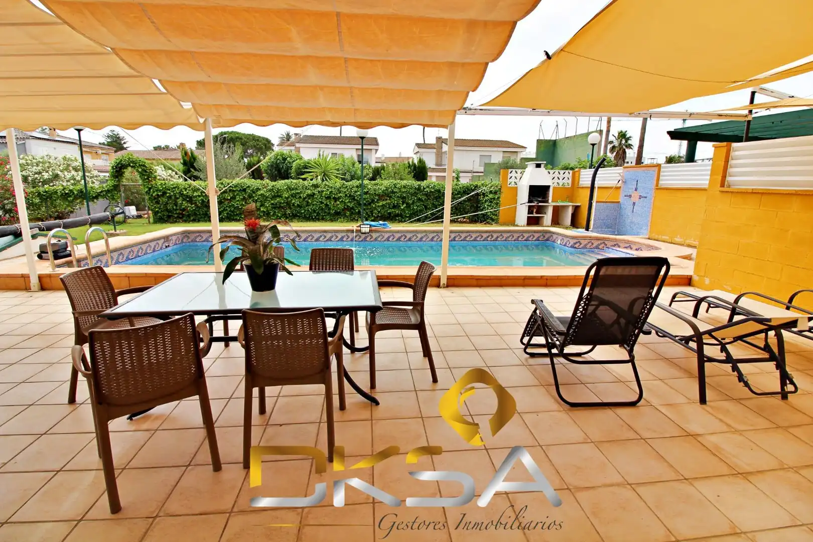 Swimming pool of Houses for sale in Castellón de la Plana / Castelló de la Plana  with Air Conditioner, Heating and Private garden