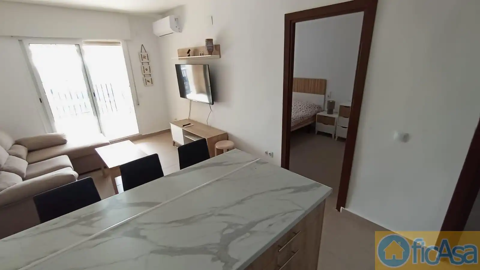 Sala de estar de Apartamento en venta en Oropesa del Mar / Orpesa con Aire acondicionado, Calefacción y Terraza