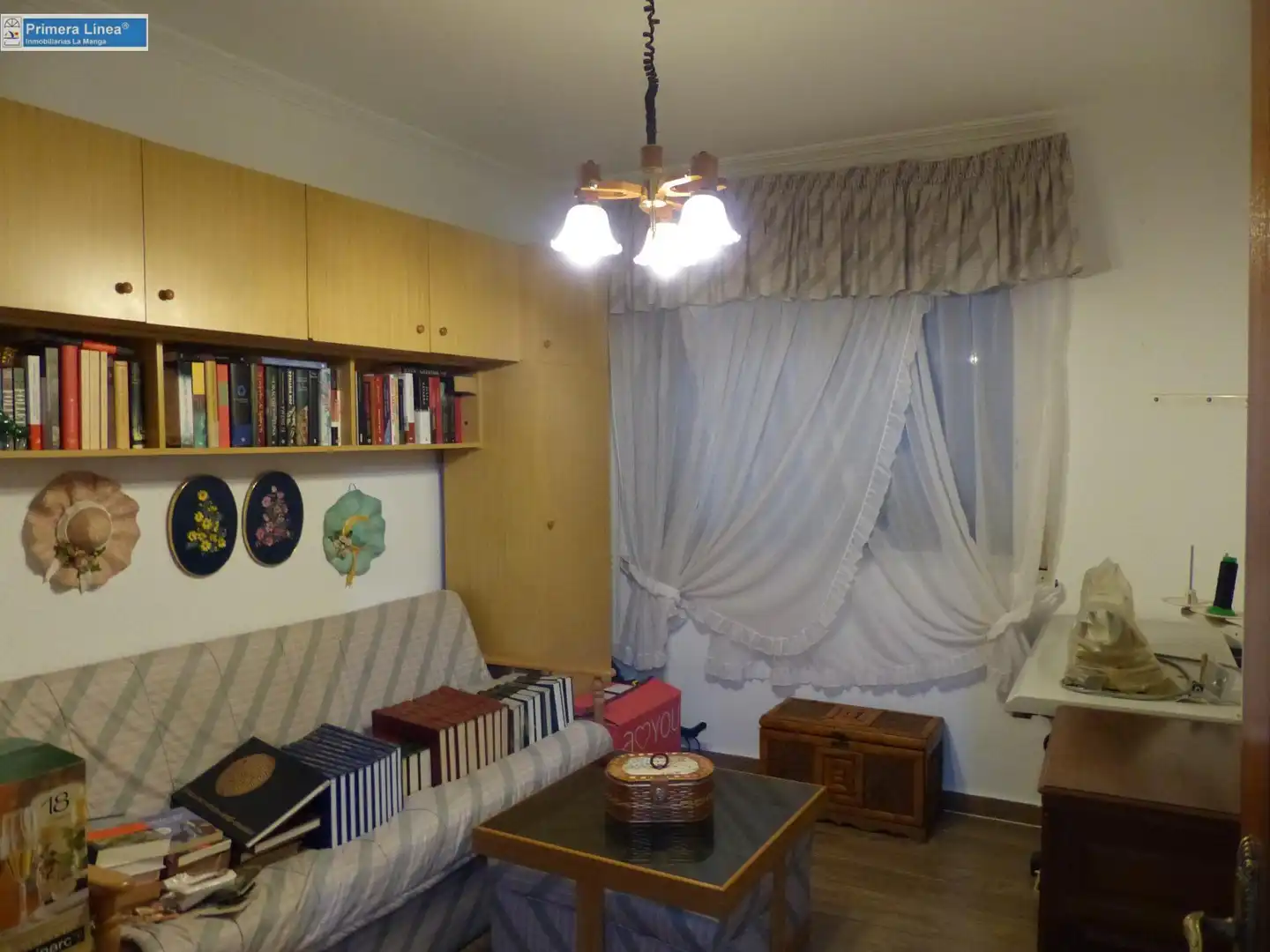 Sala d'estar de Apartament en venda en Cartagena amb Aire condicionat, Moblat i Balcó