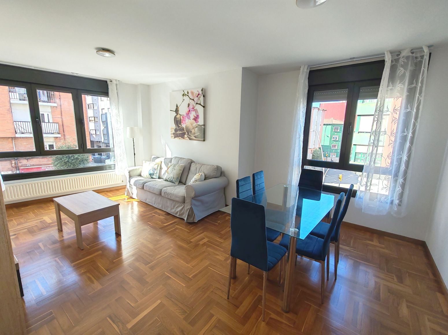 Living room of Flat to rent in Gijón   with Heating and Furnished