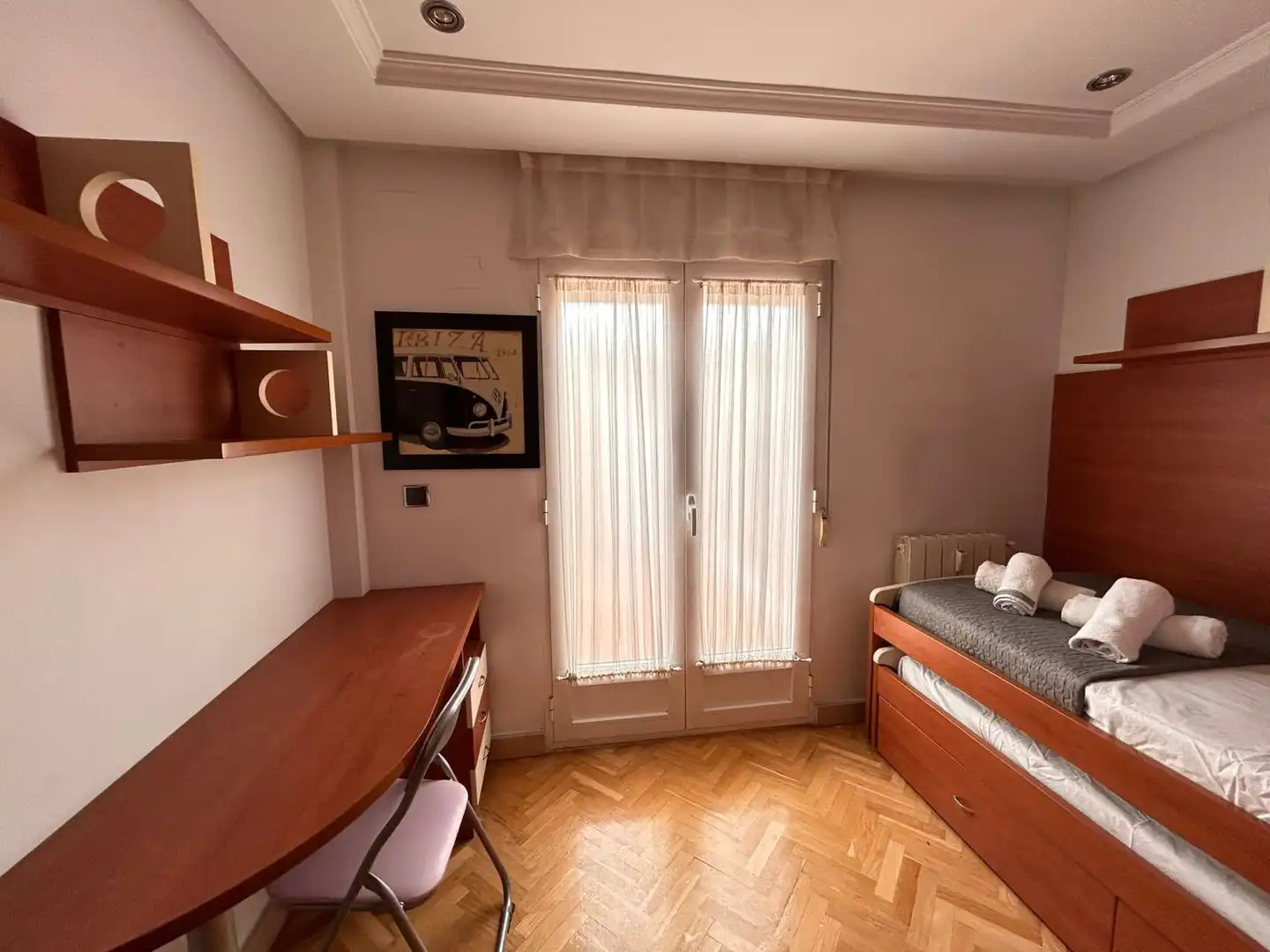 Schlafzimmer von Wohnung zum Verkauf in Albacete mit Klimaanlage, Heizung und Parkett