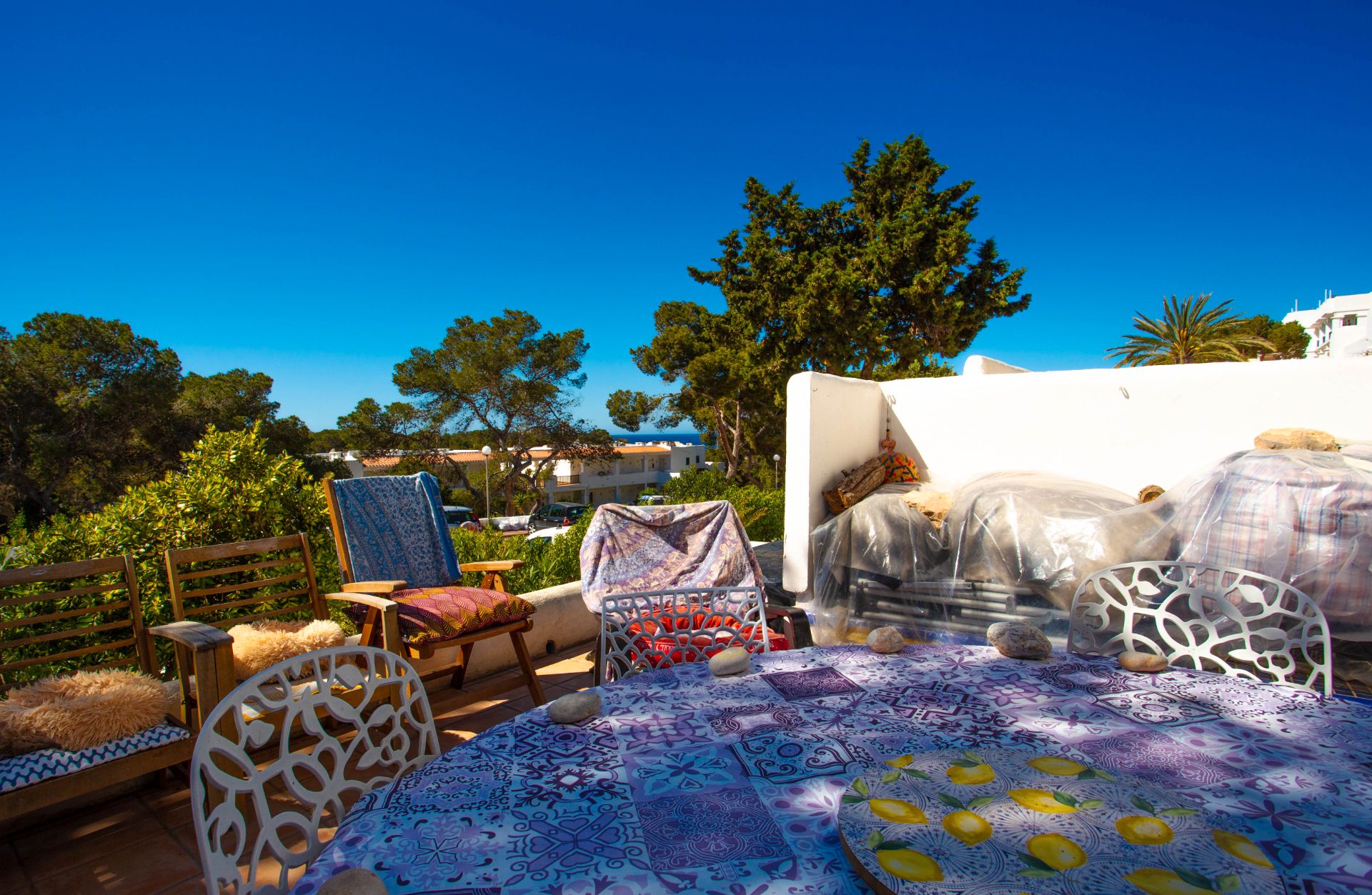 Terrassa de Apartament en venda en Sant Josep de sa Talaia amb Aire condicionat, Jardí privat i Terrassa