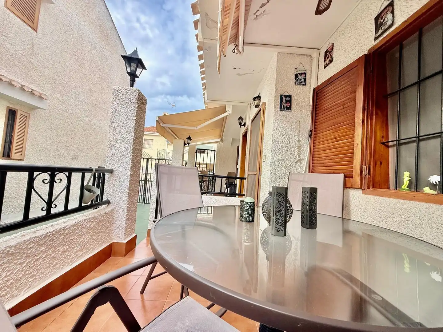 Terrassa de Casa adosada en venda en San Pedro del Pinatar amb Aire condicionat, Calefacció i Jardí privat