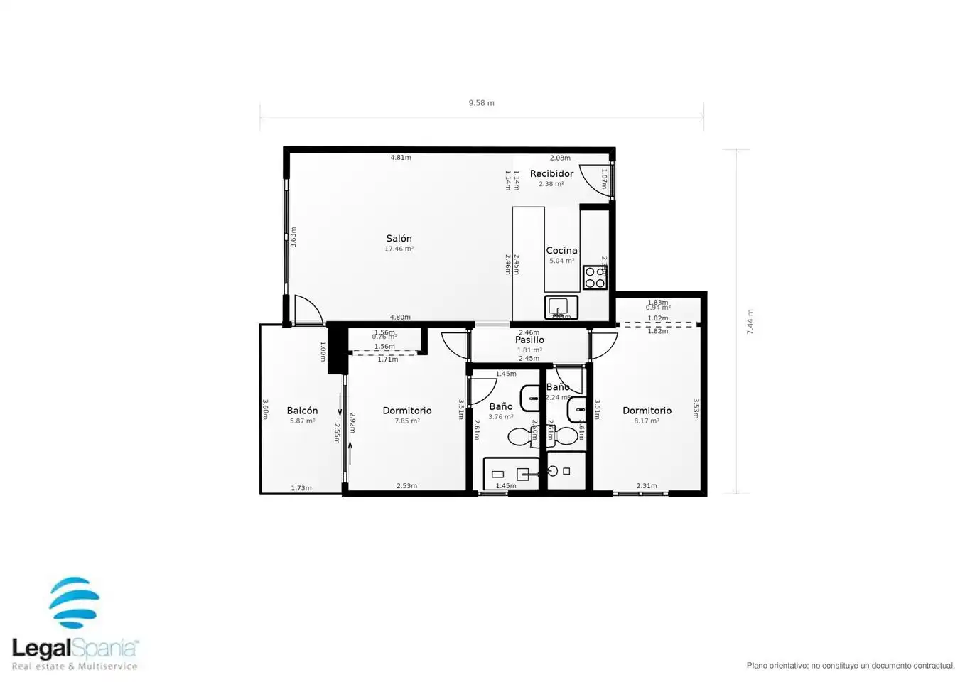 Piso en venta en La Manga del Mar Menor con Terraza, Trastero y Piscina