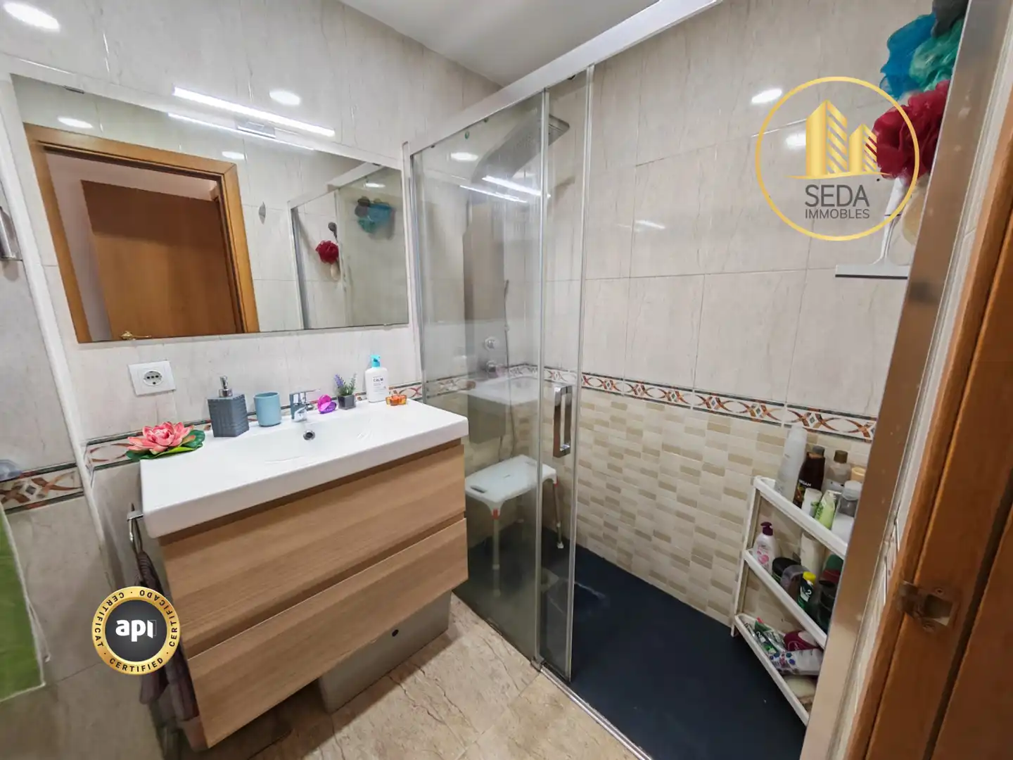 Badezimmer von Erdgeschoss zum Verkauf in Sant Celoni mit Klimaanlage, Heizung und Terrasse