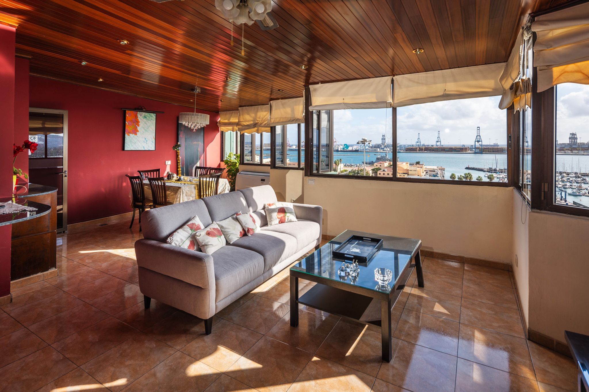 Sala d'estar de Àtic en venda en Las Palmas de Gran Canaria amb Aire condicionat i Terrassa