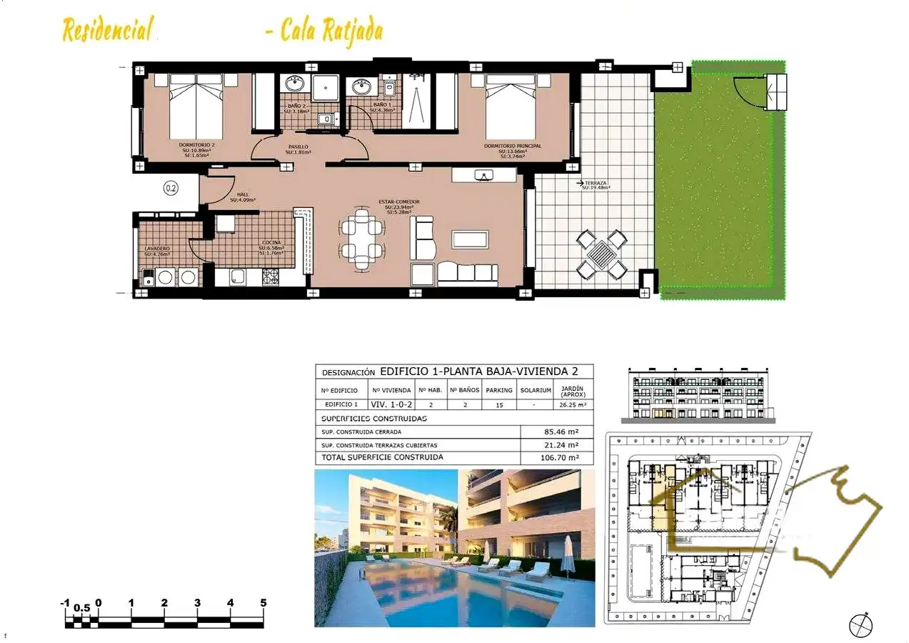 Flat for sale in Capdepera  with Air Conditioner, Private garden and Storage room
