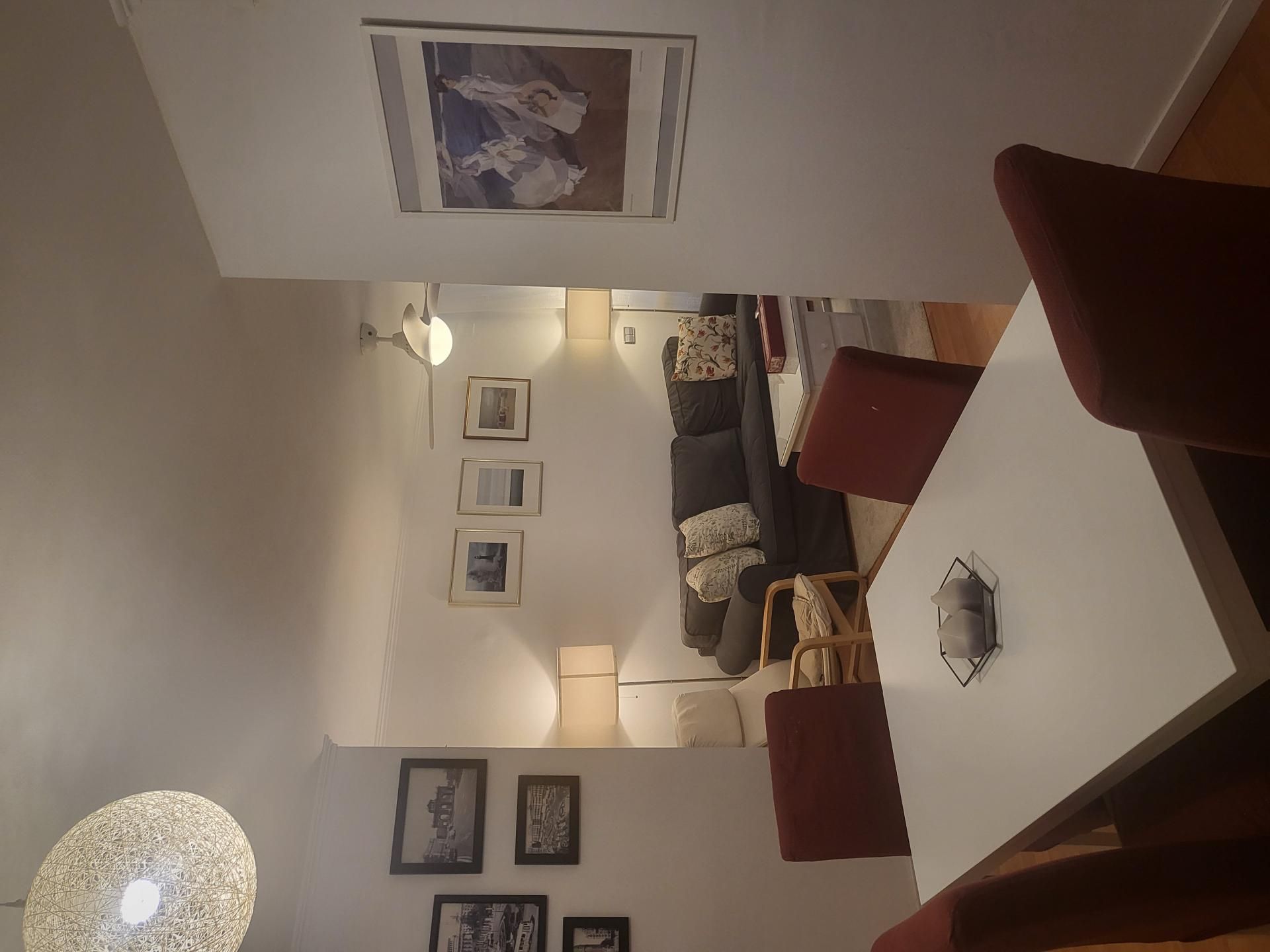Living room of Flat for sale in Girona Capital  with Heating and Balcony