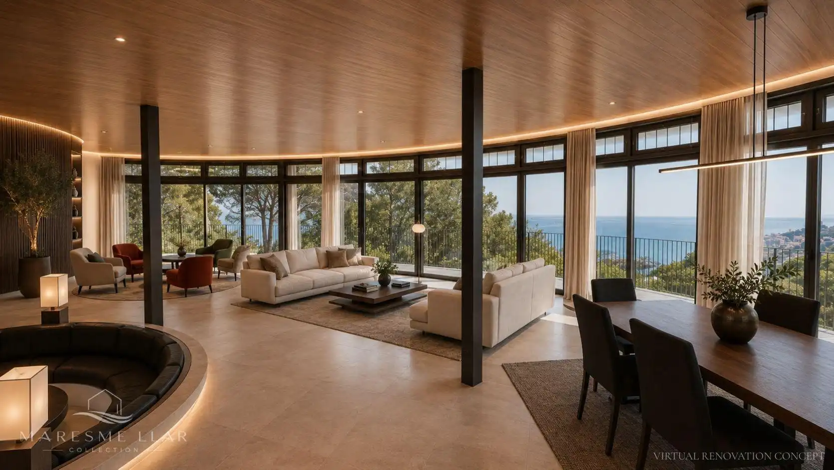 Sala d'estar de Casa o xalet en venda en Sant Pol de Mar amb Jardí privat i Piscina