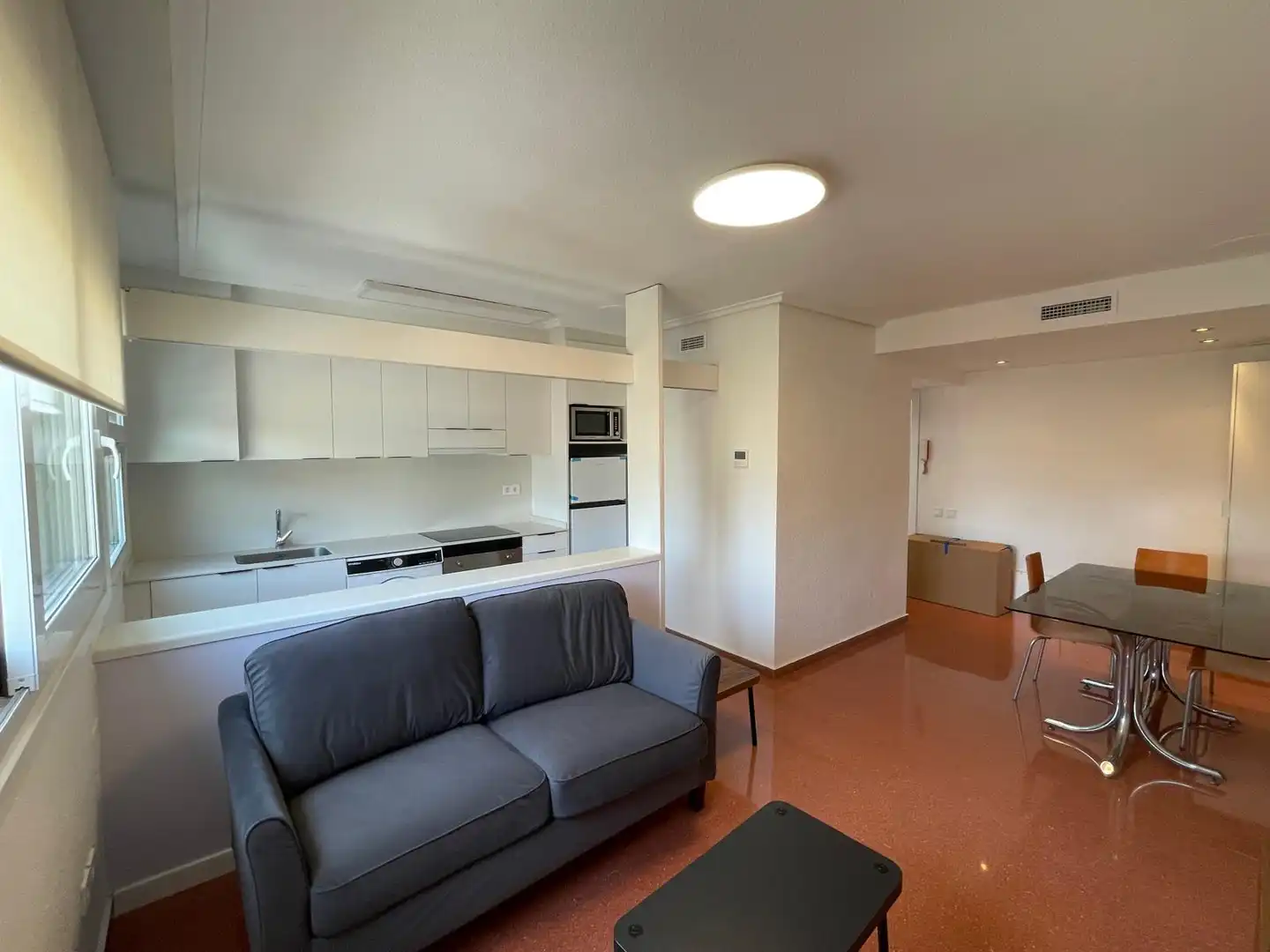 Sala de estar de Apartamento de alquiler en  Zaragoza Capital con Calefacción, Horno y Lavadora