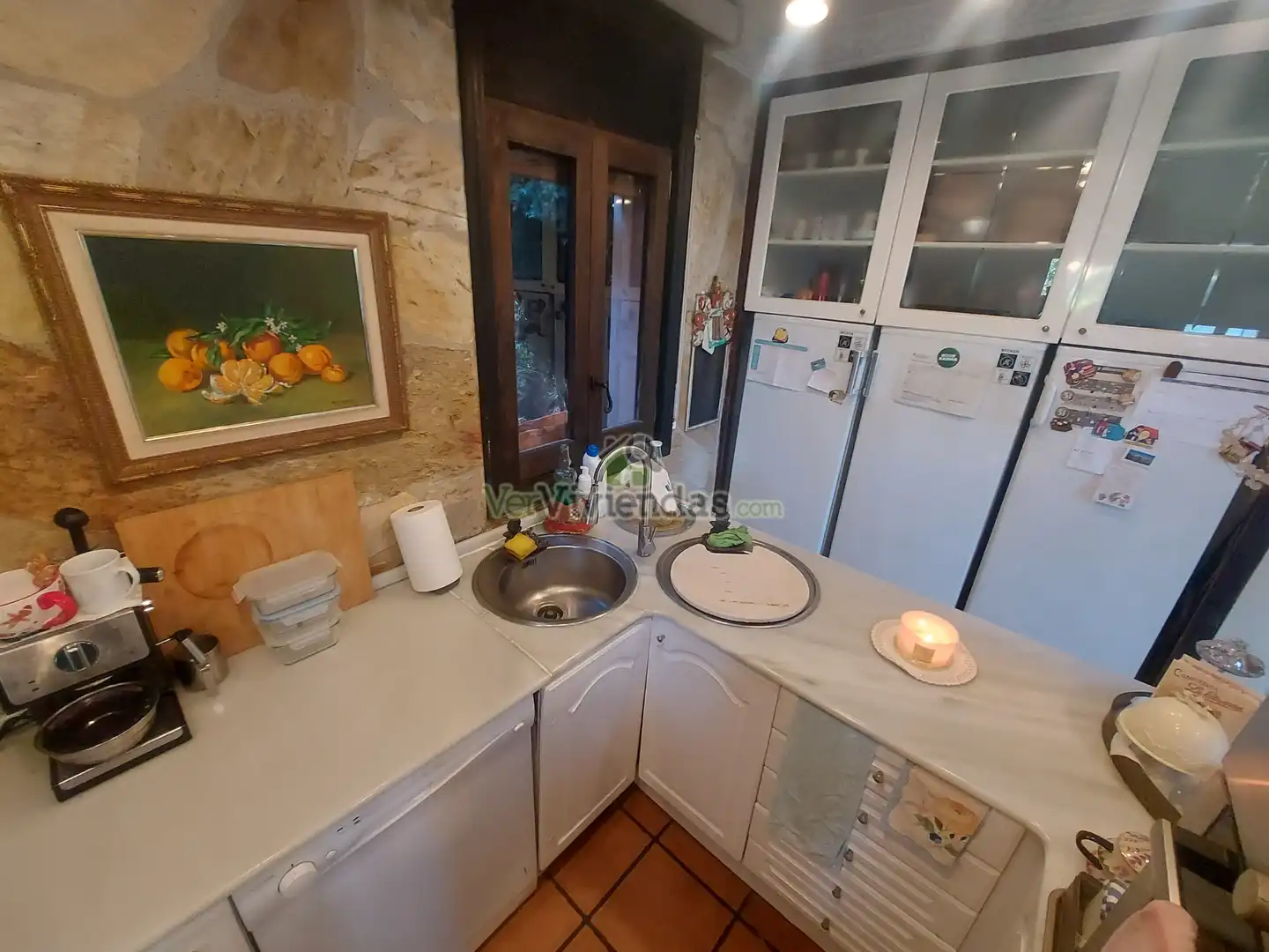 Cocina de Casa o chalet en venta en Vallirana con Calefacción, Jardín privado y Terraza