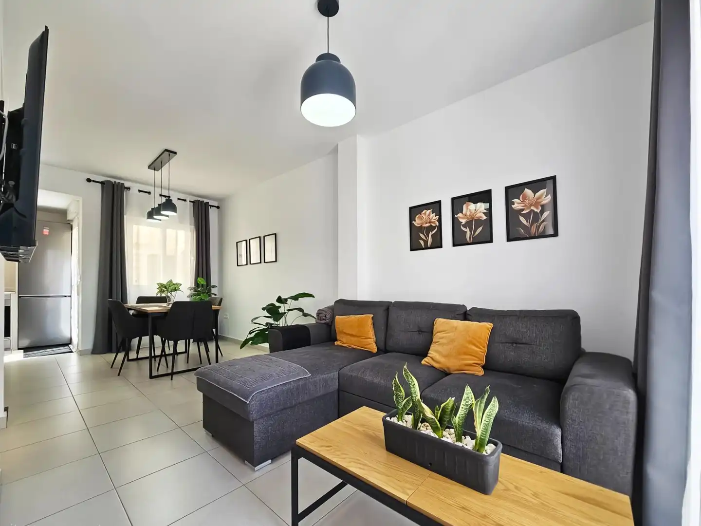 Living room of Houses for rent in Santa Pola  with Air Conditioner, Heating and Private garden