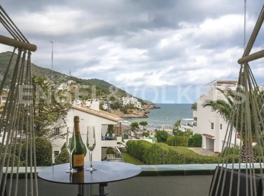 Exterior view of Flat for rent in Sitges  with Air Conditioner, Heating and Parquet flooring