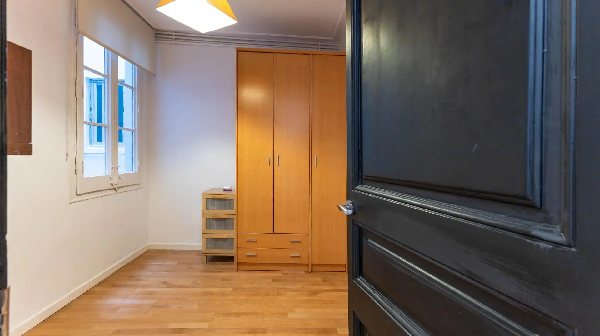 Schlafzimmer von Wohnung zum Verkauf in Barcelona mit Klimaanlage, Heizung und Parkett